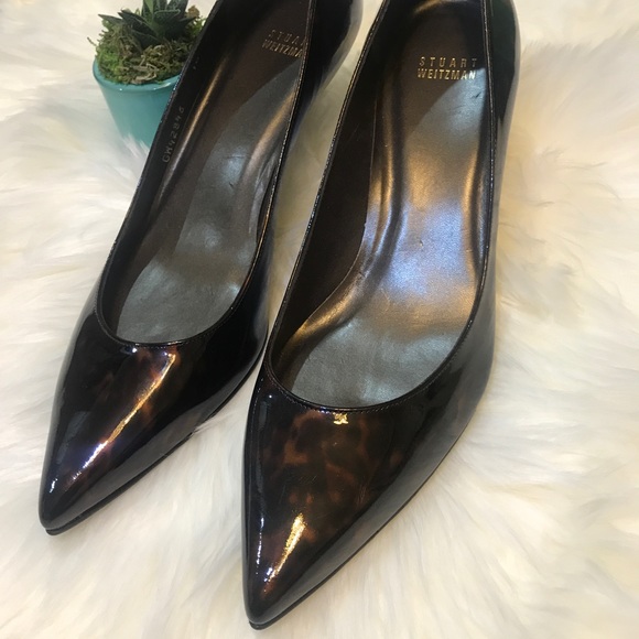 stuart weitzman tortoise shell pumps